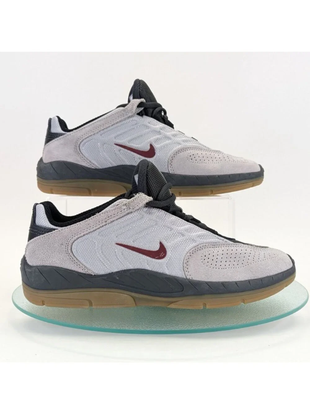 Nike Vertebrae SB Shoes Light Smoke Grey Red FD4691-004 Men's Size 7 Sneakers